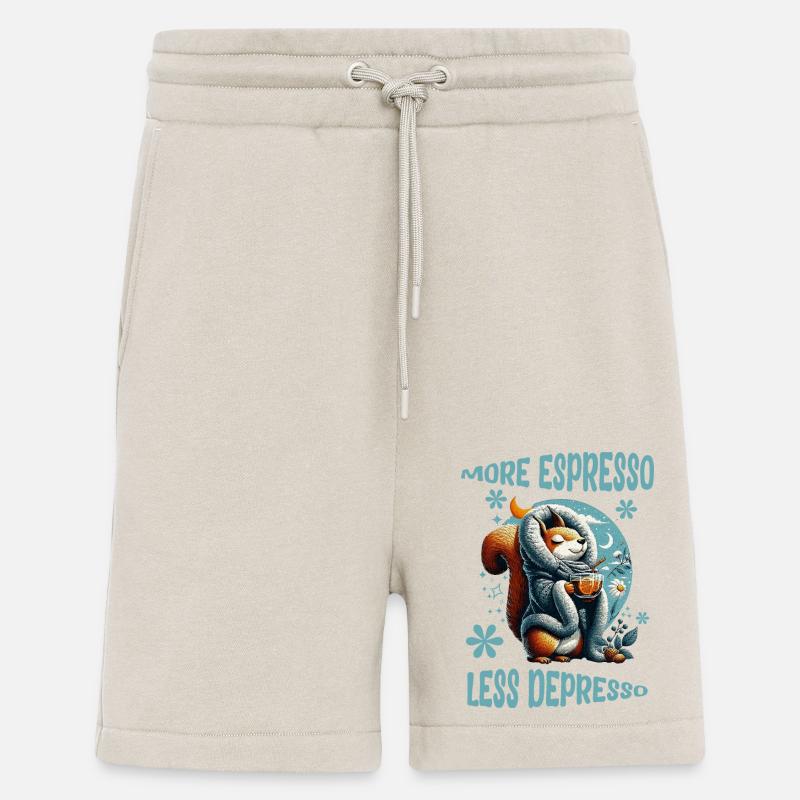 More Espresso Less Depresso - Shorts - made by SPREAD - WARM CLAY