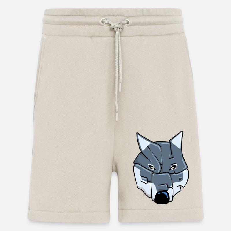 Wolf Graffiti - Shorts - made by SPREAD - WARM CLAY