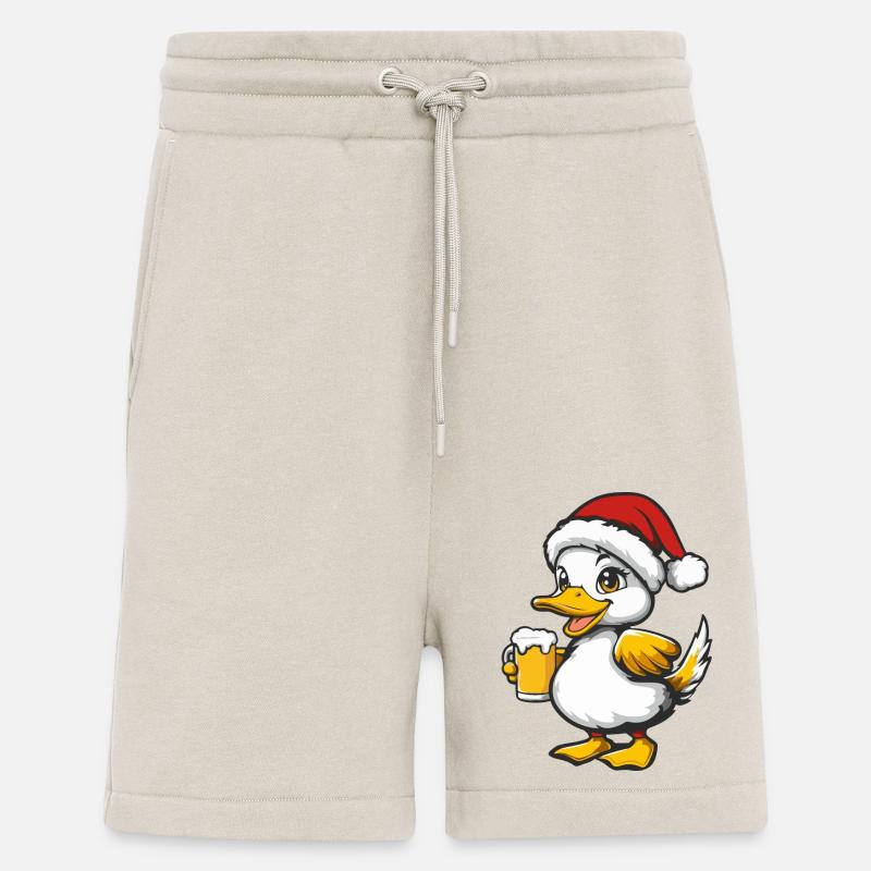 Bière de canard Noël Noël - Short bio décontracté fabriqué en UE - WARM CLAY