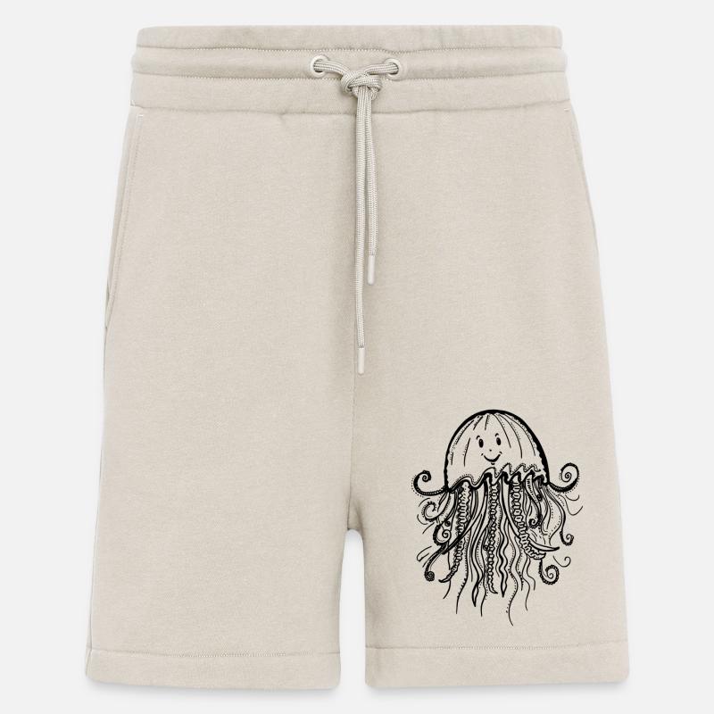 Méduse heureuse - Short bio décontracté fabriqué en UE - WARM CLAY