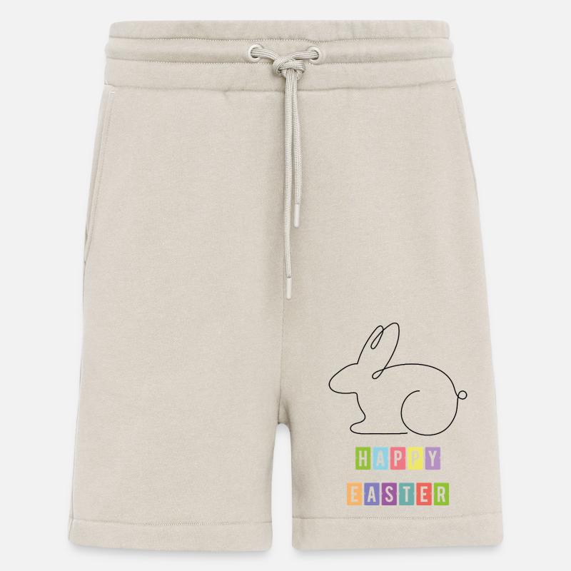 Joyeuses Pâques 2 - Short bio décontracté fabriqué en UE - WARM CLAY