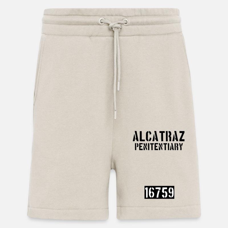 Pénitencier d’Alcatraz - 16759 - Prison - États-Unis - Short bio décontracté fabriqué en UE - WARM CLAY