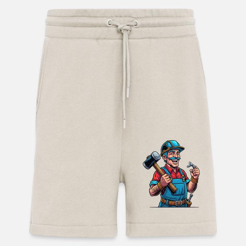 Handwerker Stolz: Hammerharte Arbeit! - Shorts - made by SPREAD - WARM CLAY