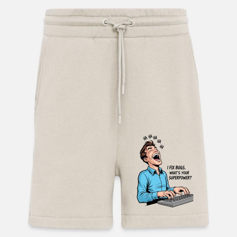 Bug-Fixer: My superpower as a programmer! - Shorts - made by SPREAD - WARM CLAY