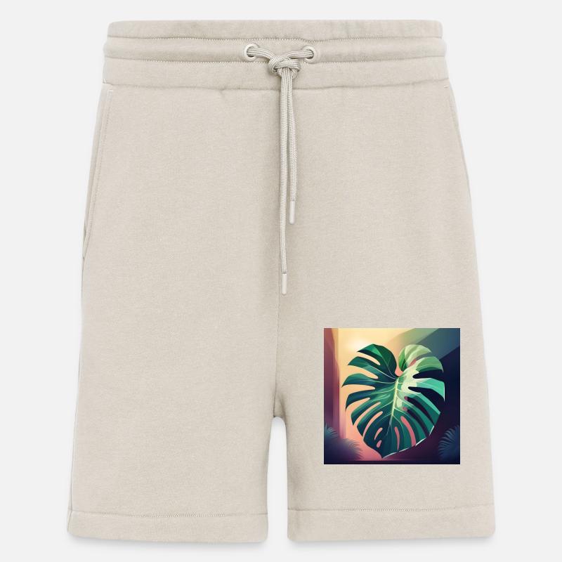 Monstera Leaf - Shorts - made by SPREAD - WARM CLAY