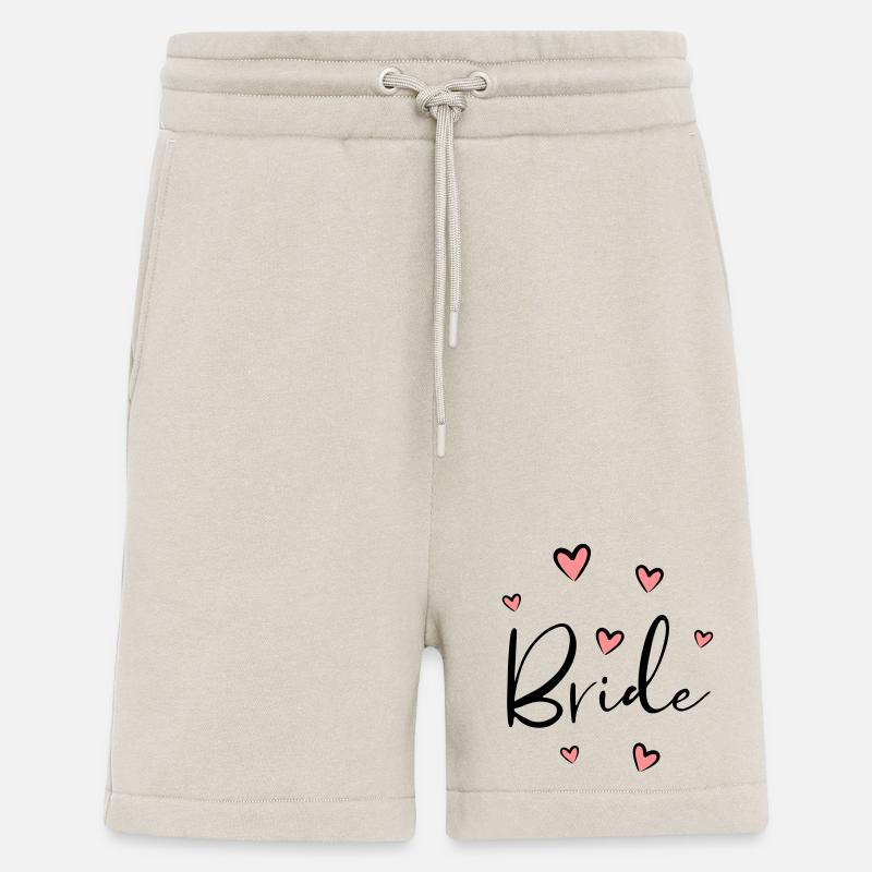 Bride Herz Junggesellinnenabschied Geschenk - Shorts - made by SPREAD - WARM CLAY