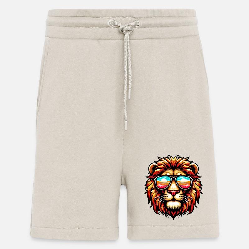 Löwe mit Sonnenbrille - Shorts - made by SPREAD - WARM CLAY