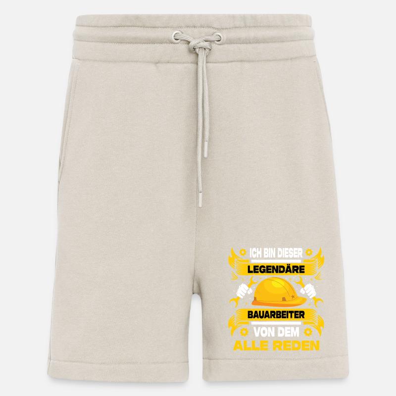 Bauleiter Geschenke Bauarbeiter Strassenbau - Shorts - made by SPREAD - WARM CLAY