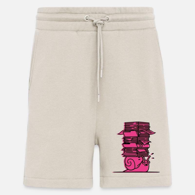 Schnecke Bücher Lernen Comic - Shorts - made by SPREAD - WARM CLAY