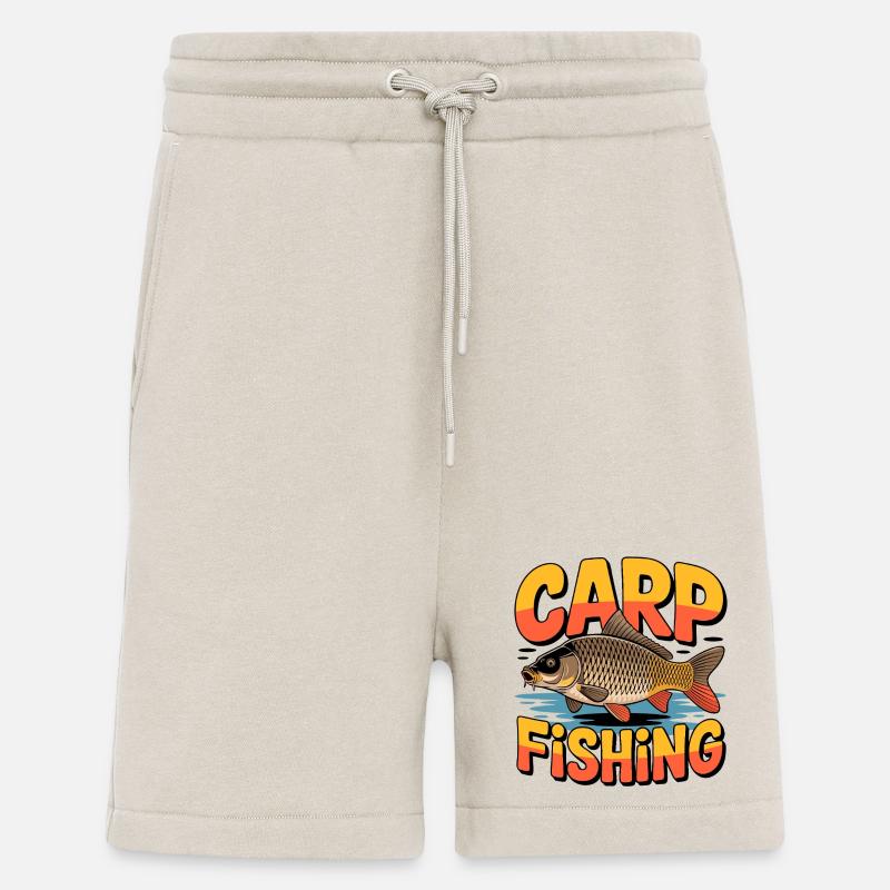 Pesca alla carpa - Pantaloncini ecologici casual Made in UE - WARM CLAY