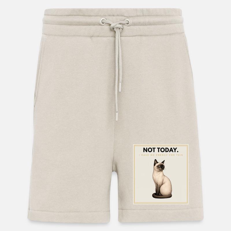 NOT TODAY Sarcastic Cat Design - Shorts - made by SPREAD - WARM CLAY