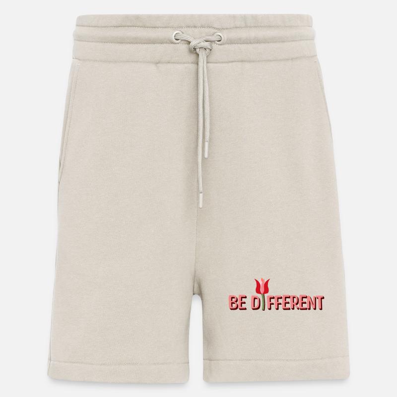Be Different Tulpen & Positive Affirmationen - Shorts - made by SPREAD - WARM CLAY
