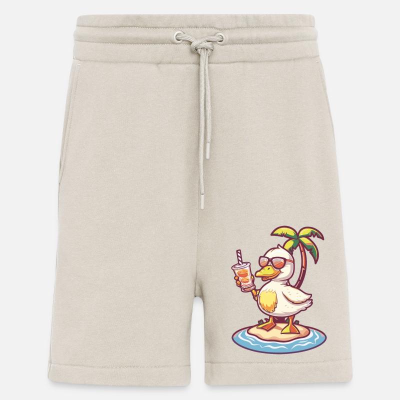 Gans Sommer Strand Comic - Shorts - made by SPREAD - WARM CLAY