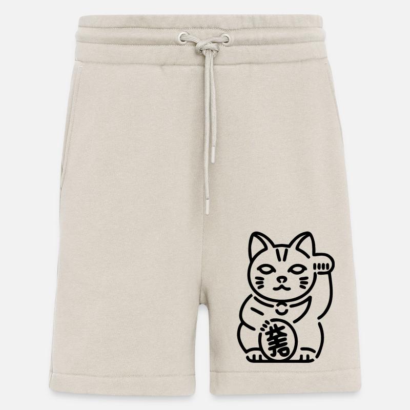Maneki Neko Katze - Shorts - made by SPREAD - WARM CLAY