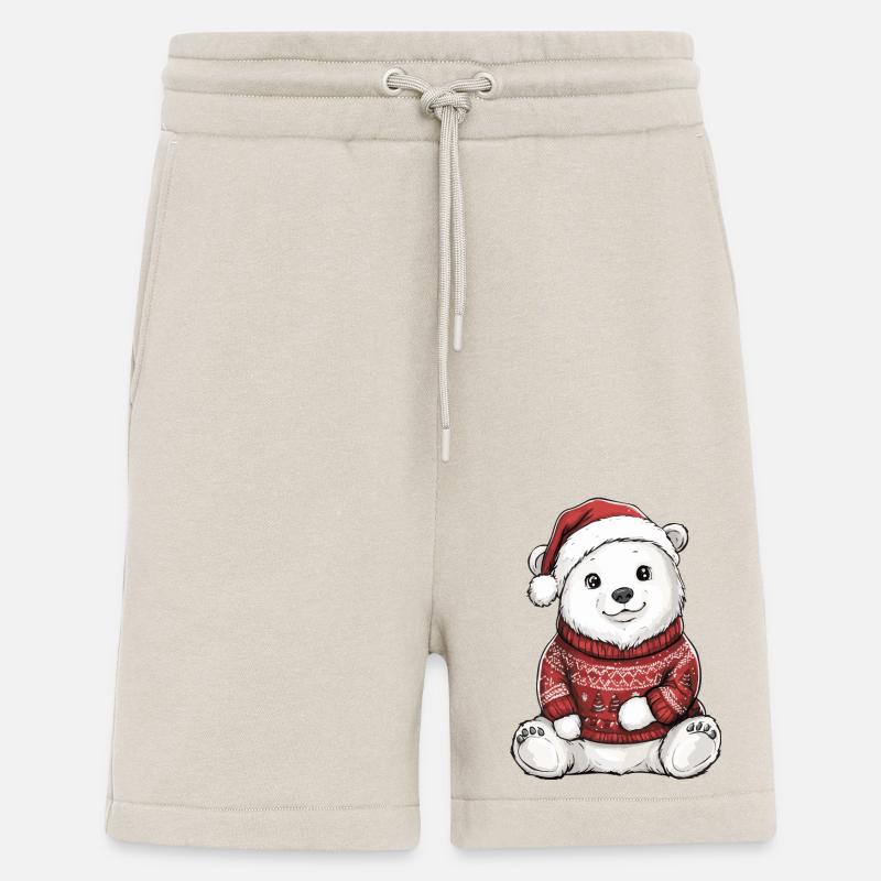 Polar Bear Christmas Comic - Shorts - made by SPREAD - WARM CLAY