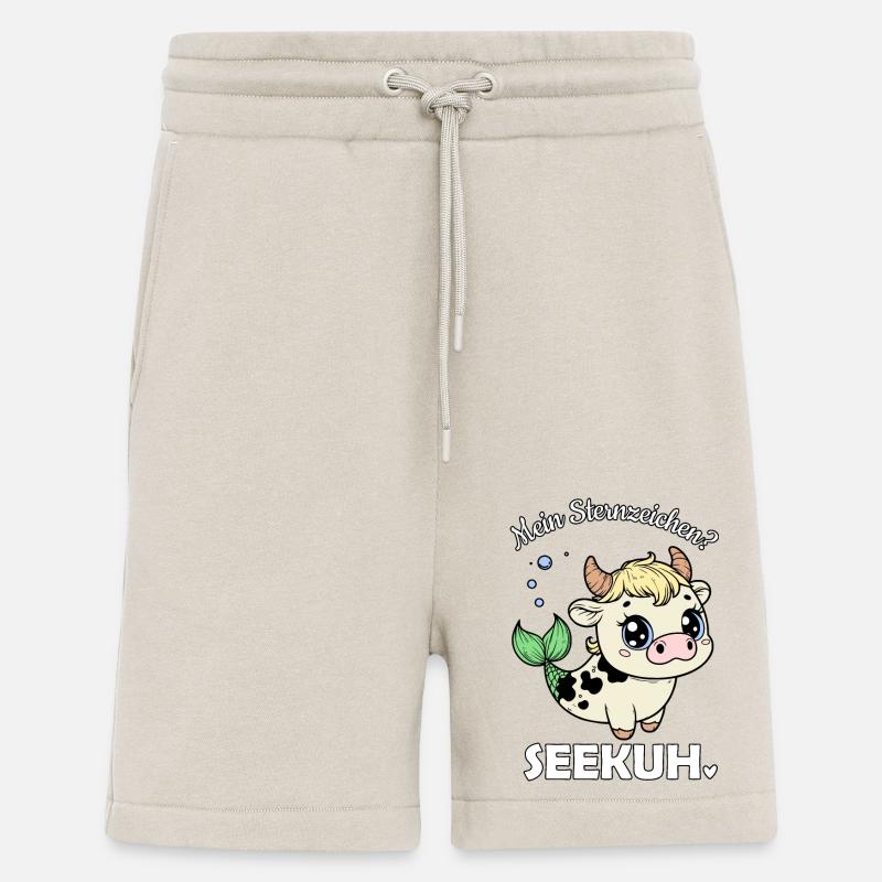 Sternzeichen Stier Seekuh - Shorts - made by SPREAD - WARM CLAY