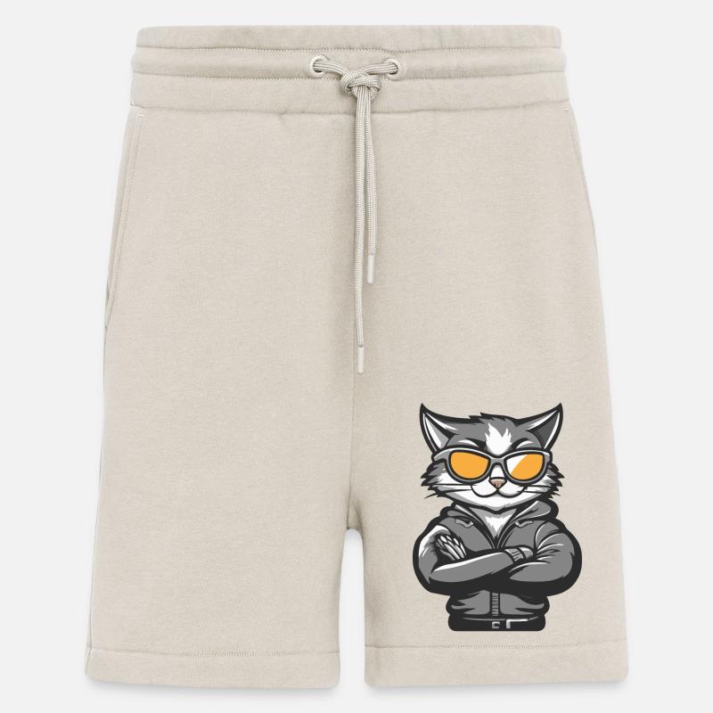 Cat Comic Cool - Shorts - made by SPREAD - WARM CLAY