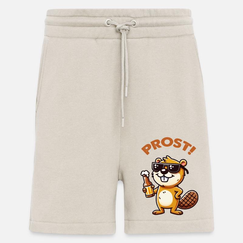 Biber Bier prost - Shorts - made by SPREAD - WARM CLAY