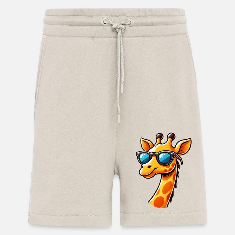 giraffe comic cool - Shorts - made by SPREAD - WARM CLAY