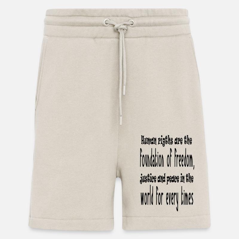 Menschenrechte - Shorts - made by SPREAD - WARM CLAY