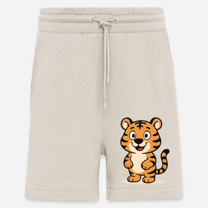 Bande dessinée Tiger - Short bio décontracté fabriqué en UE - WARM CLAY