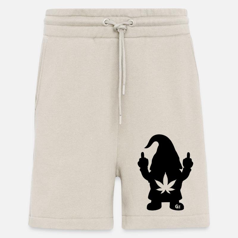Frecher Zwerg mit Hanfblatt - Shorts - made by SPREAD - WARM CLAY