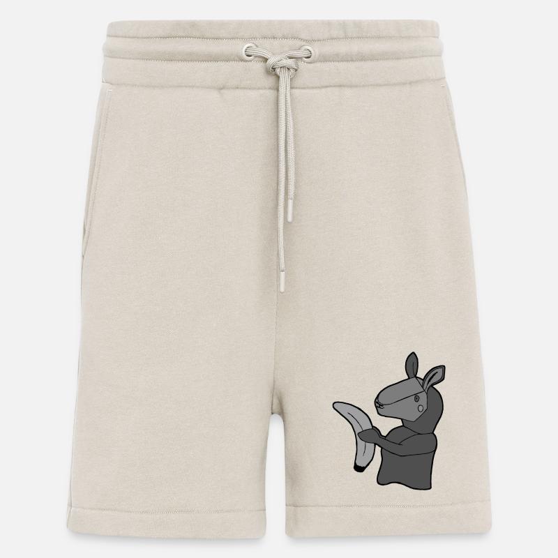 Lama mit Banane - Shorts - made by SPREAD - WARM CLAY