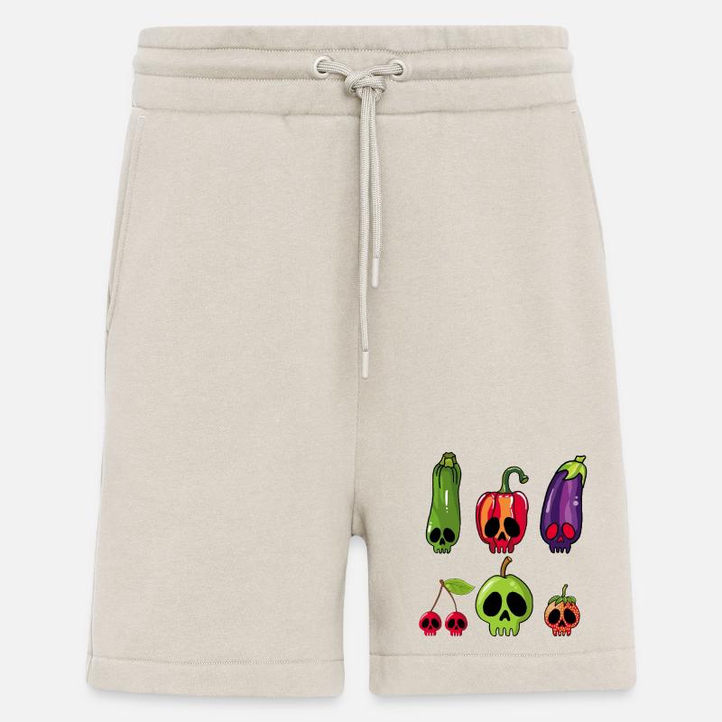 Obst- und Gemüseschädel - Shorts - made by SPREAD - WARM CLAY