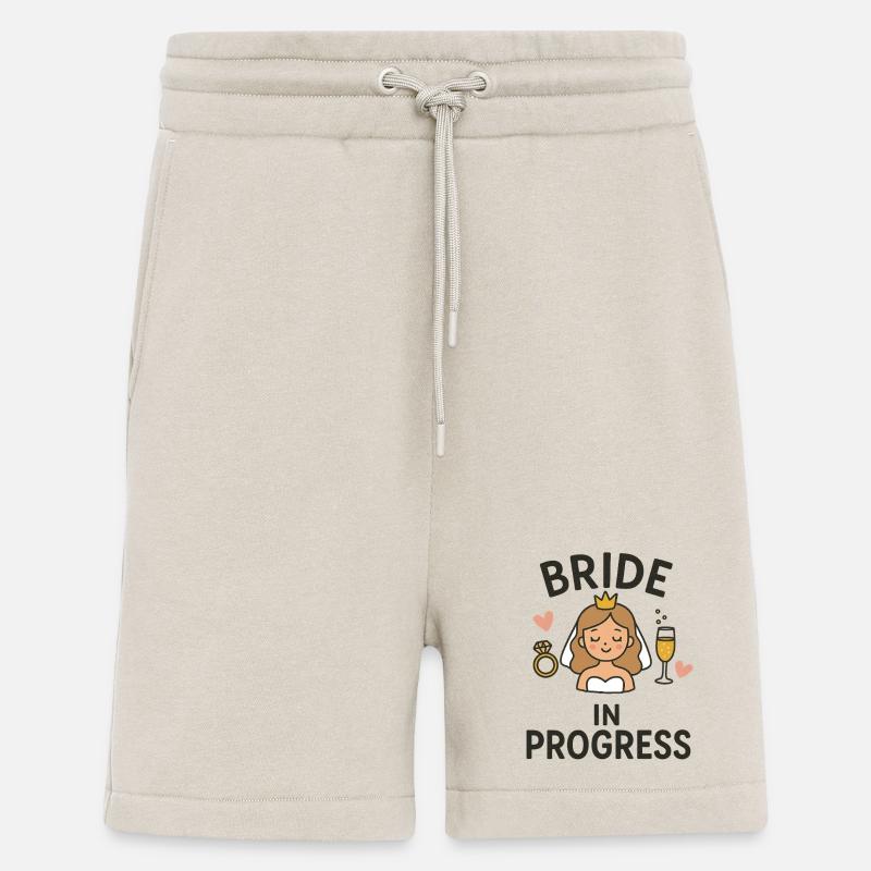 Bride in Progress – Lustiges JGA Brautdesign - Shorts - made by SPREAD - WARM CLAY