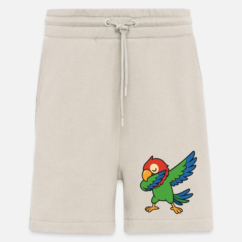 Papagei Dabbing Comic - Shorts - made by SPREAD - WARM CLAY