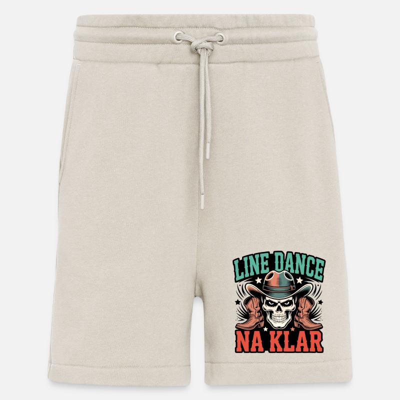 Line Dance Schädel Cowboy - Shorts - made by SPREAD - WARM CLAY