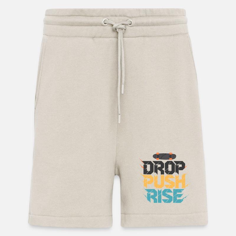 Drop Push Rise Skateboard Art - Shorts - made by SPREAD - WARM CLAY