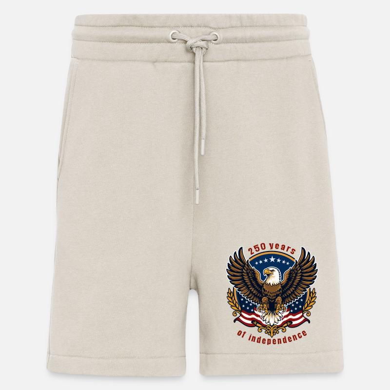 Aigle de la Liberté 250 ans - Short bio décontracté fabriqué en UE - WARM CLAY