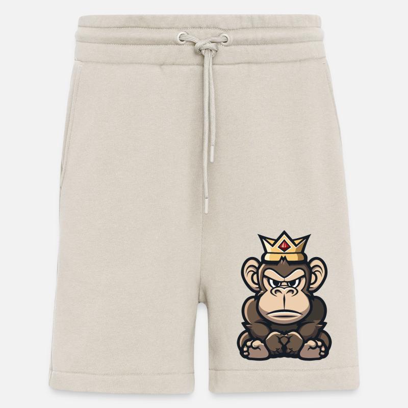 Monkey Comic Crown - Shorts - made by SPREAD - WARM CLAY