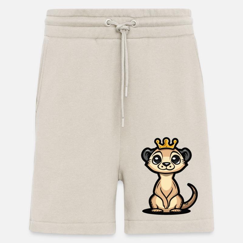 Erdmännchen Comic Krone - Shorts - made by SPREAD - WARM CLAY