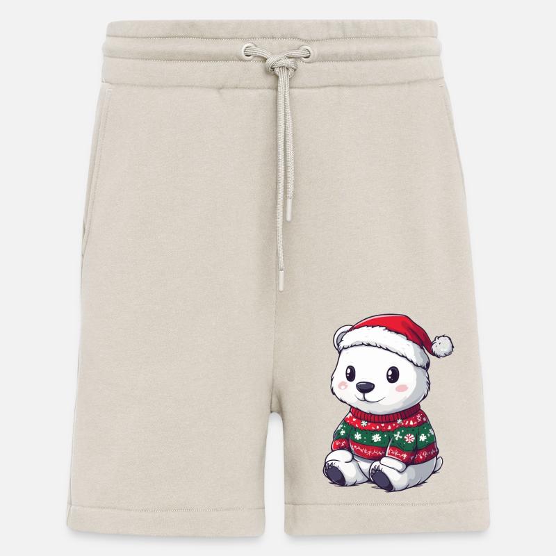Polar Bear Christmas Comic - Shorts - made by SPREAD - WARM CLAY