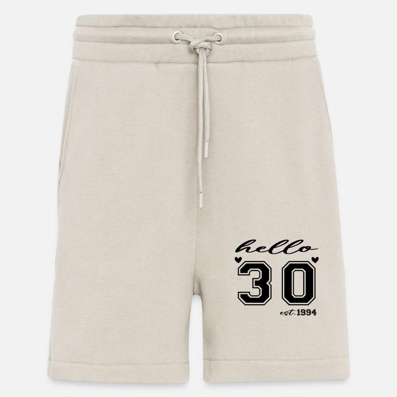 Hello 30 est 1994 - Short bio décontracté fabriqué en UE - WARM CLAY