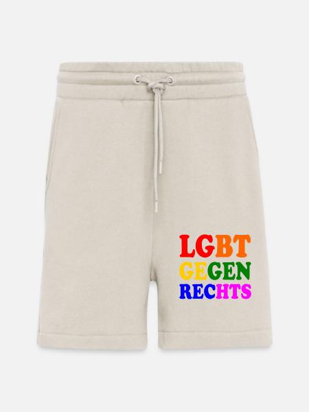 Lgbt gegen rechts - Shorts - made by SPREAD - WARM CLAY