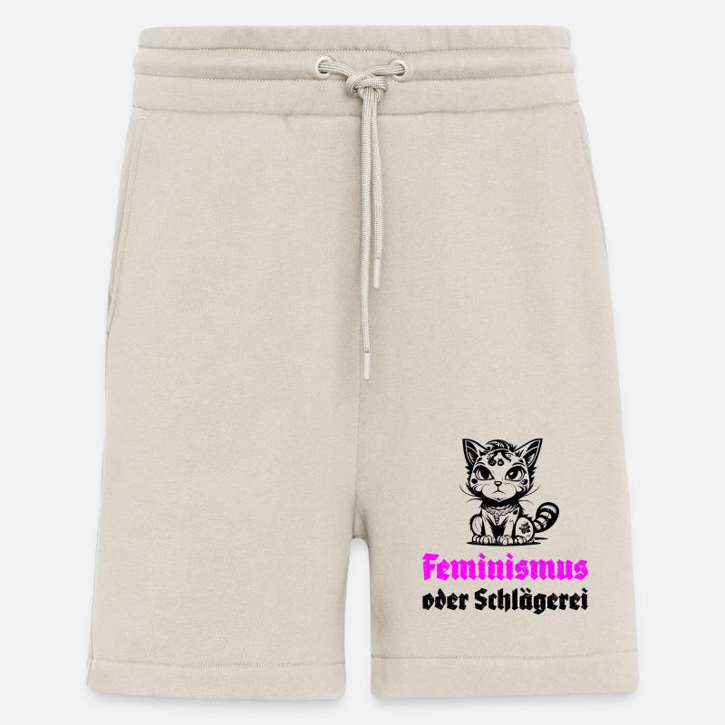 Feminismus oder Schlägerei - Shorts - made by SPREAD - WARM CLAY