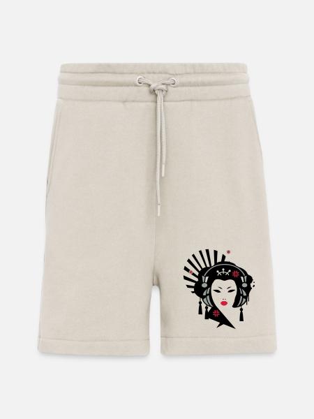 Geisha mit Kopfhörer - Shorts - made by SPREAD - WARM CLAY