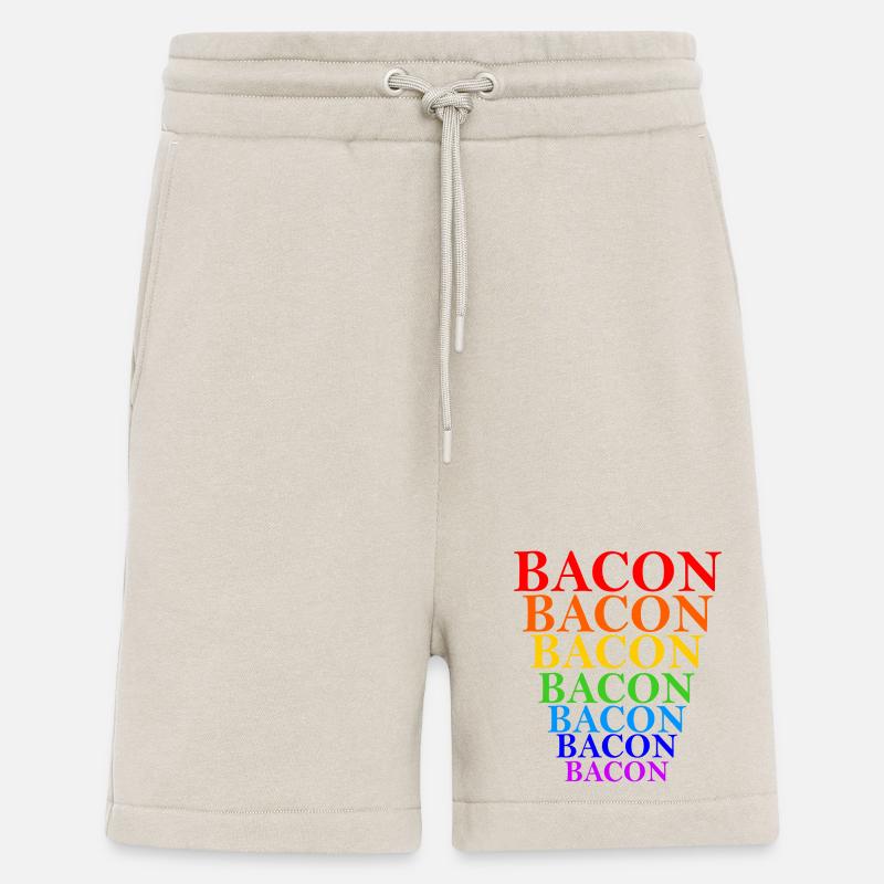 Regenbogen Bacon Stapel Design - Shorts - made by SPREAD - WARM CLAY