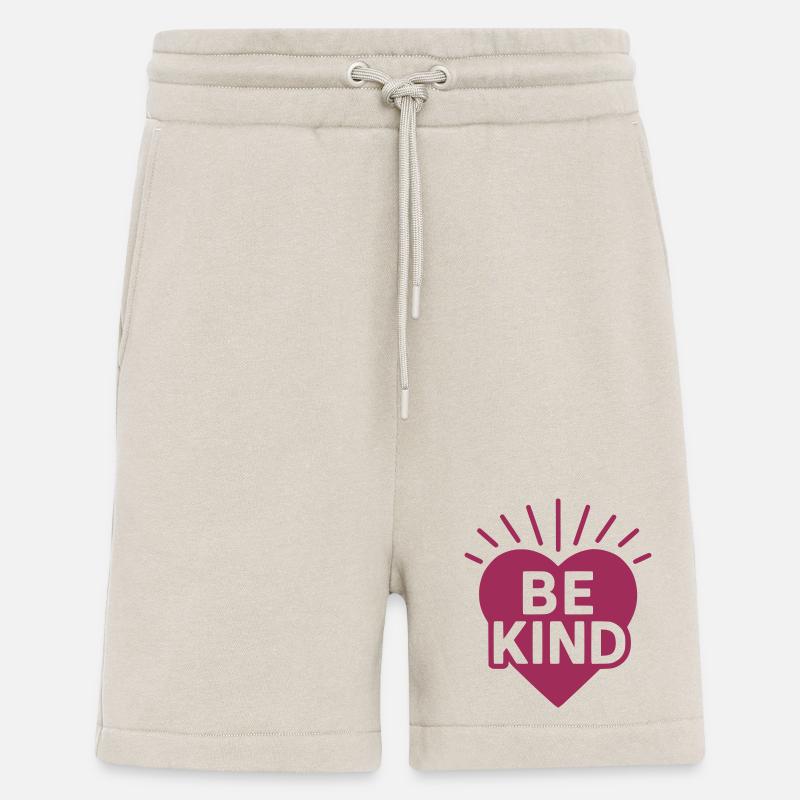 Herz mit Be Kind Botschaft - Shorts - made by SPREAD - WARM CLAY