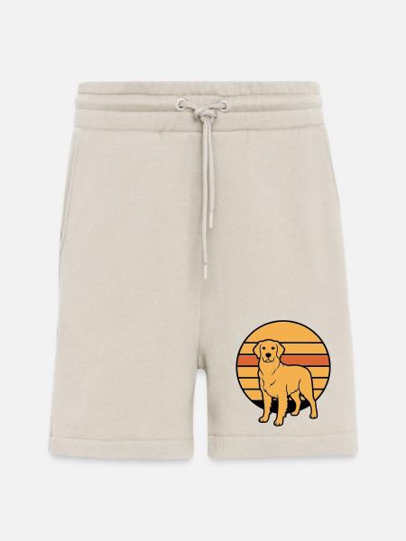 Dog Retriever Retro Sunset - Shorts - made by SPREAD - WARM CLAY