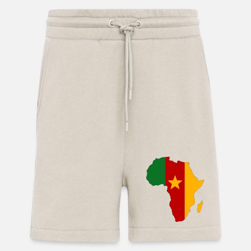 Drapeau du Sénégal Afrique - Short bio décontracté fabriqué en UE - WARM CLAY