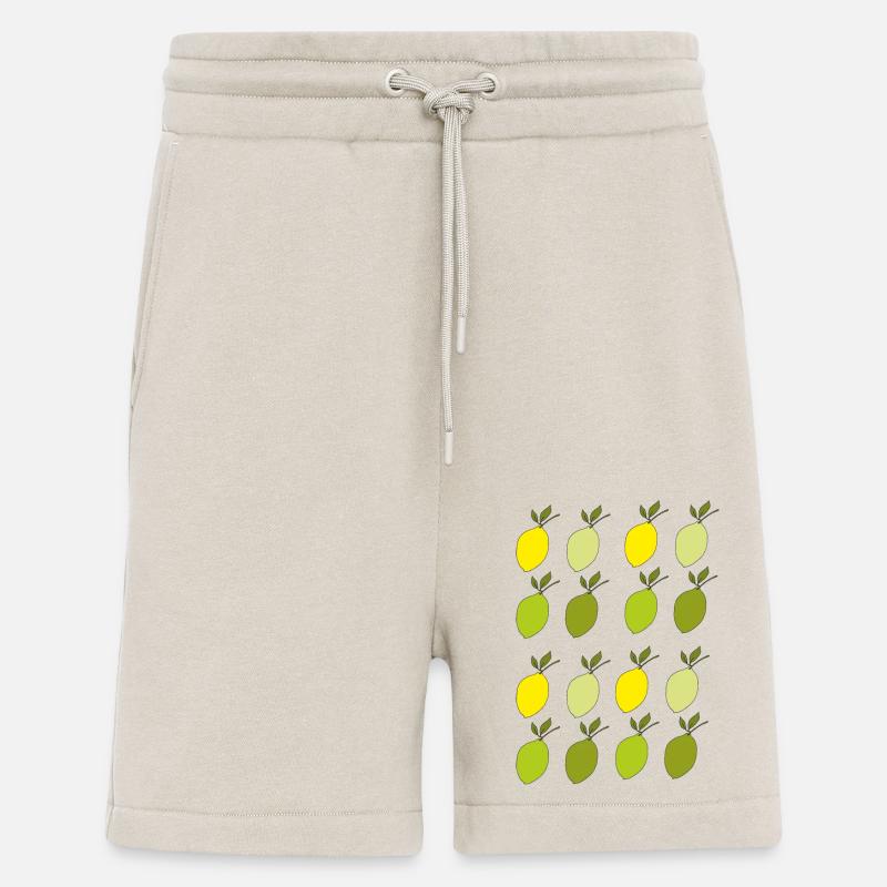Lemon Pattern - Shorts - made by SPREAD - WARM CLAY