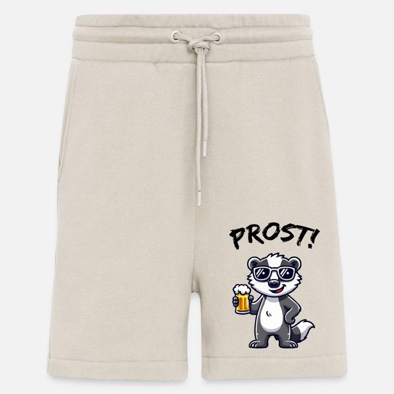 dachs bier prost - Shorts - made by SPREAD - WARM CLAY