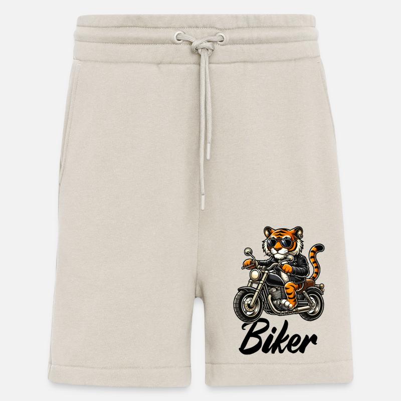 Motorrad Tiger Comic Biker - Shorts - made by SPREAD - WARM CLAY