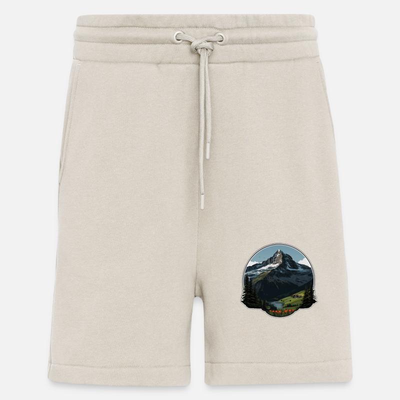 Schweizer Berge - Shorts - made by SPREAD - WARM CLAY