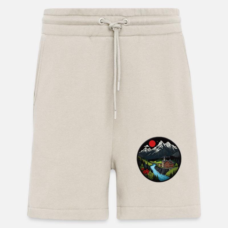 Schweizer Berge - Shorts - made by SPREAD - WARM CLAY