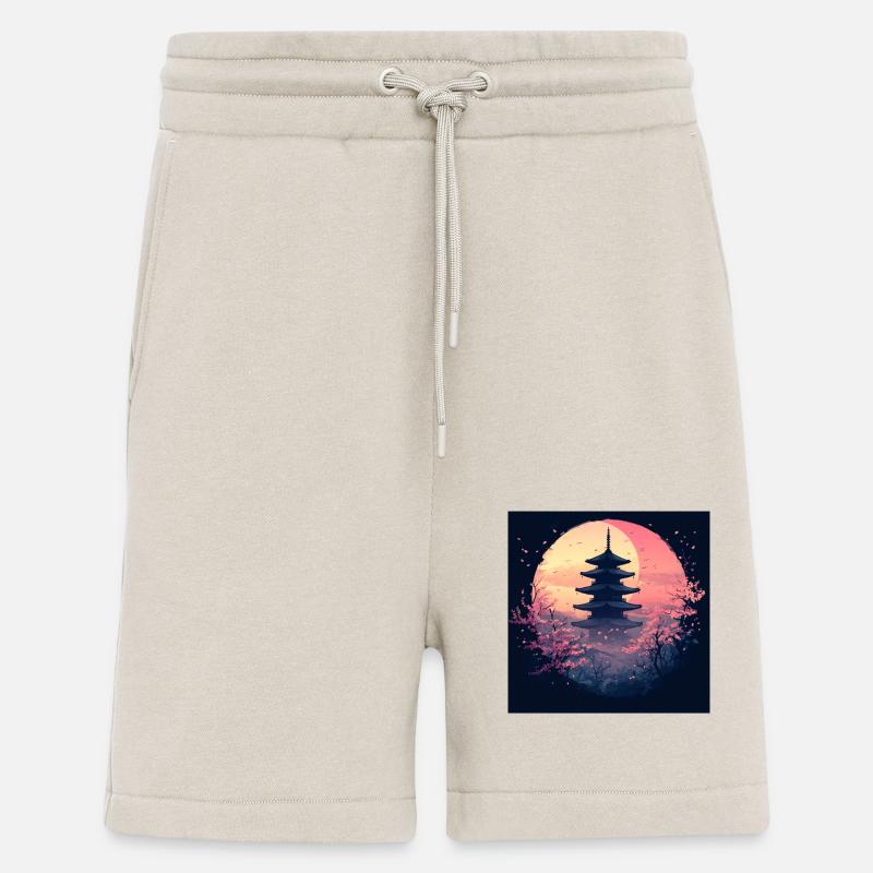 Sunlight China Tempel - Shorts - made by SPREAD - WARM CLAY
